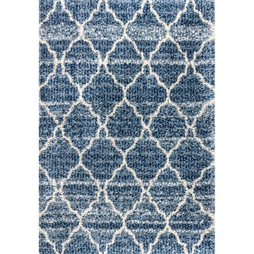 Susa Ogee Moroccan Trellis Shag Area Rug